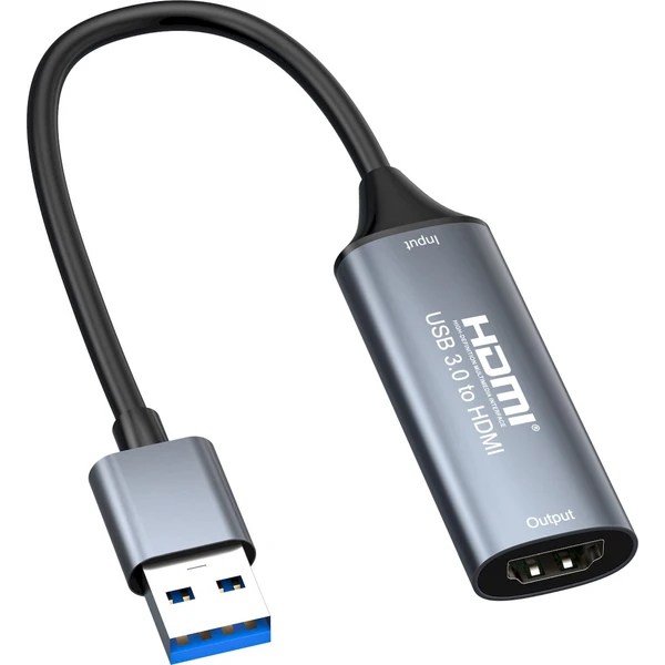 PremiumCord USB-A/HDMI redukcia strieborná - Káble a redukcie - Hlavný obrázok