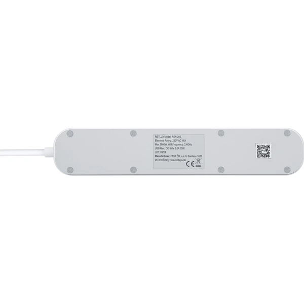 Retlux RSH 202 Wi-Fi šikovný predlžovací prívod - Inteligentné zásuvky - Obrázok FX0L000K01