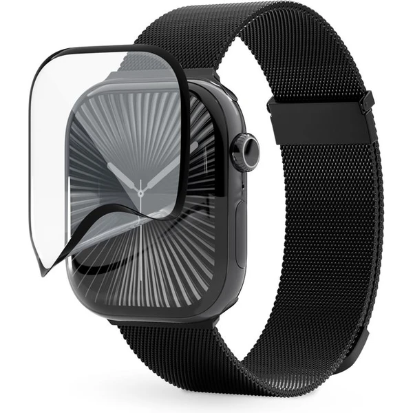 Epico 3D+ FlexiGlass pre Apple Watch Series 10/11 46mm s posuvným aplikátorom - Ochranné fólie a sklo - Hlavný obrázok
