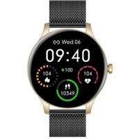 Garett Smartwatch Classy zlato-čierna, oceľ - Inteligentné hodinky