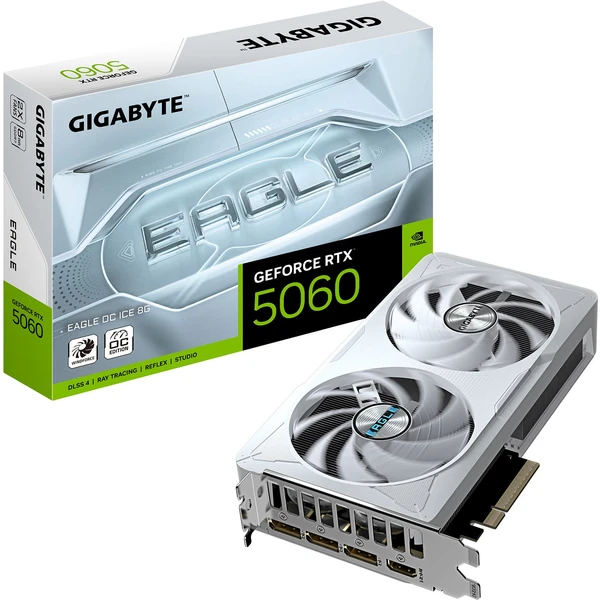 GIGABYTE NVIDIA GeForce RTX 5060 EAGLE OC ICE 8G - Grafické karty - Obrázok G04F000O01