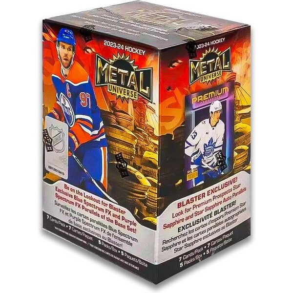 Hokejové karty 2023-24 Upper Deck Skybox Metal Universe Hockey Blaster Box