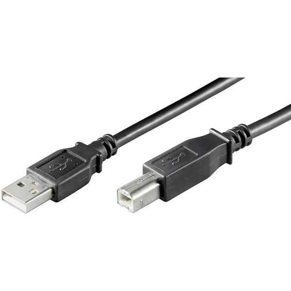 PremiumCord USB-A/USB-B kábel 1m čierny - Káble a redukcie - Hlavný obrázok