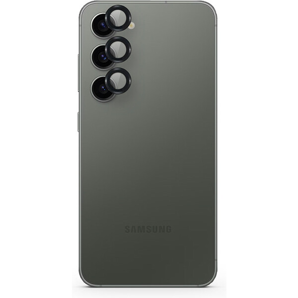 Epico hliníkové ochranné sklo na šošovky fotoaparátu pre Samsung Galaxy S24 5G - čierne
