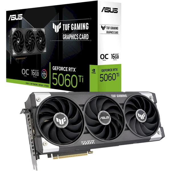 ASUS TUF Gaming NVIDIA GeForce RTX 5060 Ti 16GB GDDR7 OC - Grafické karty - Obrázok G15E000O01