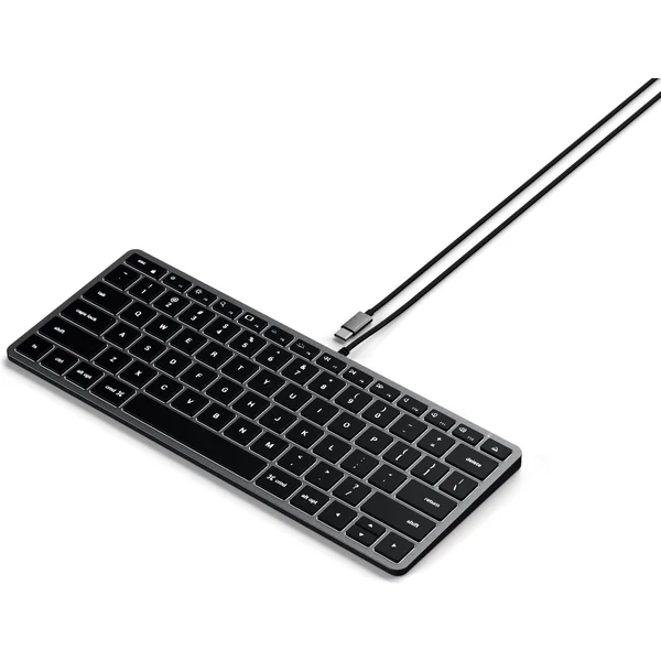 Satechi Slim W1 USB-C klávesnica US vesmírne šedá - Klávesnice - Obrázok G1BT000501