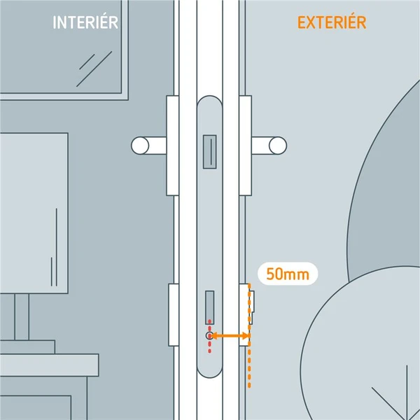 Netatmo Doorlock extension (50mm) sada na úpravu dĺžky chytrého zámku - Inteligentné zámky - Obrázok G1D5000O01
