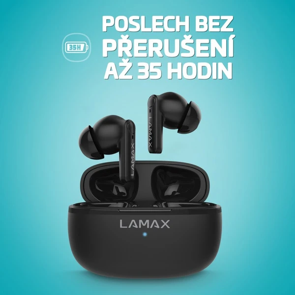 LAMAX Clips1 Play bezdrôtové slúchadlá čierna - Slúchadlá - Obrázok G1E0000N01