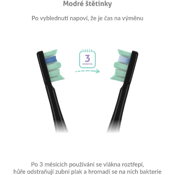 TrueLife SonicBrush Clean30 sonická zubná kefka čierna - Zubné kefky - Obrázok G1H0000P01