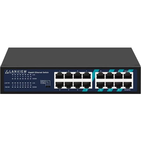 Lanview LVN-1U-16PORT-1G switch - Switche - Hlavný obrázok