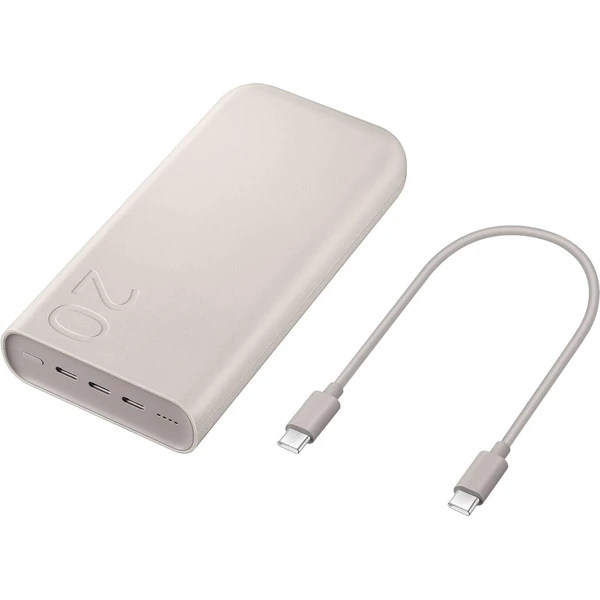 Samsung FastCharge powerbanka 3x USB-C, 45W, 20000mAh béžová - Powerbanky - Hlavný obrázok