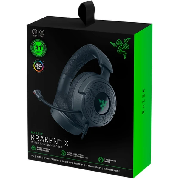 Razer Kraken V4 X herné slúchadlá čierna - Slúchadlá - Obrázok G1L9000N01