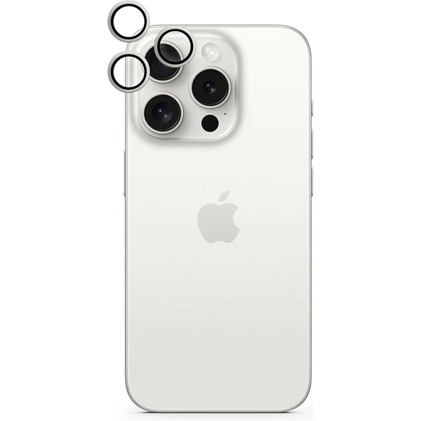 iWant ochrana šošoviek na kameru iPhone 15 Pro/15 Pro Max strieborná - Ochranné fólie a sklo - Obrázok G1P1000O01