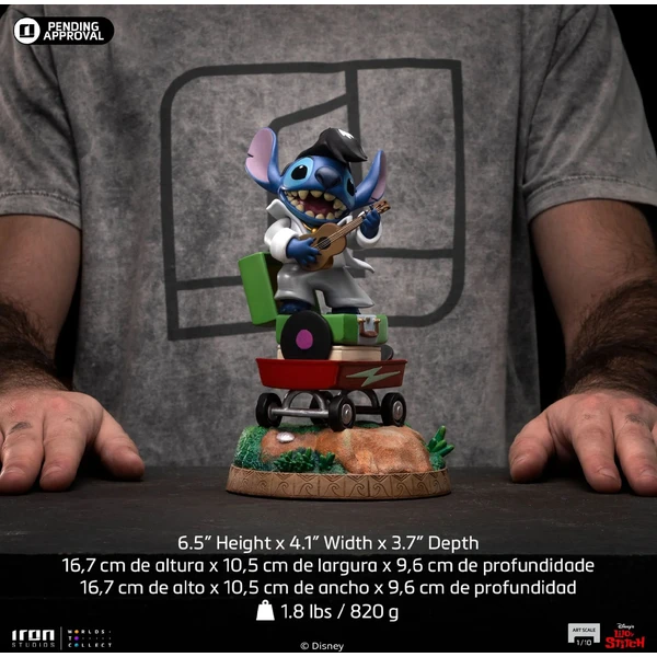 Soška Iron Studios Art Scale 1/10 Disney Classics - Stitch King of Rock - Sochy a sošky - Obrázok G1YK000K01