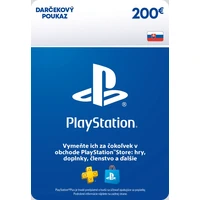 PlayStation Store - Darčeková karta 200 € (pre SK účty) - Digitálne kredity
