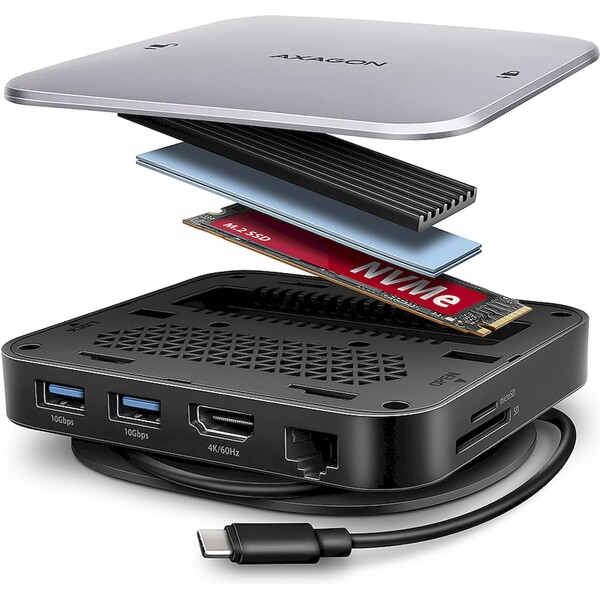 AXAGON HMC-UFO 9v1 USB-C húb