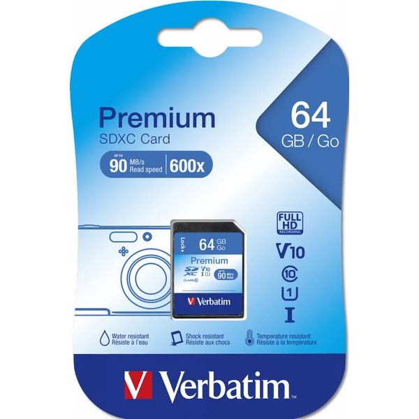 Verbatim Premium SDXC 64GB - Pamäťové karty - Obrázok G263000O01