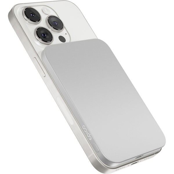 E-shop Epico UltraPack Slim 3000mAh hliníková Mag+ bezdrôtová powerbanka EM31 strieborná