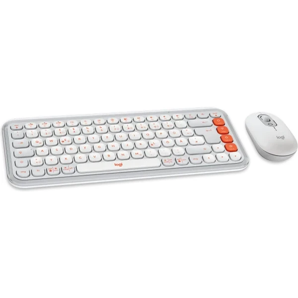 Logitech POP Combo (US) klávesnica a myš biela - Klávesnicové sety - Obrázok G2W9000O01