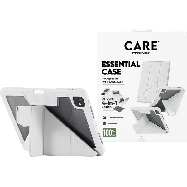 PanzerGlass® CARE 4v1 Essential puzdro Apple iPad Pro 11" (2025/2024) sivé - Puzdra - Obrázok G2XL000K01