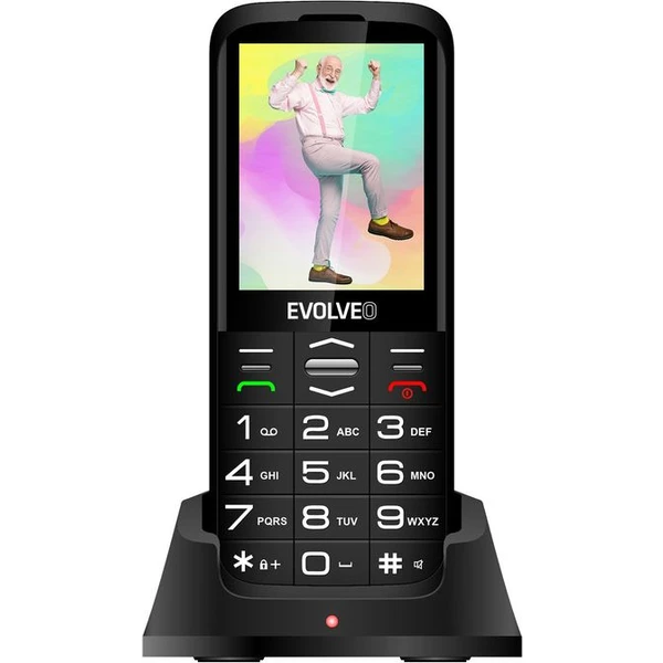 EVOLVEO EasyPhone XO mobilný telefón pre seniorov čierny - Mobilné telefóny - Hlavný obrázok