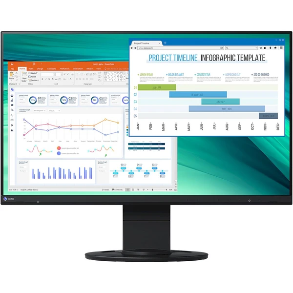 EIZO FlexScan EV2460-BK monitor 24" - Monitory - Hlavný obrázok