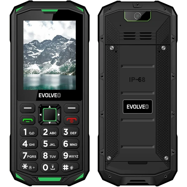 EVOLVEO StrongPhone X5 vodotesný odolný Dual SIM telefón čierno-zelený - Mobilné telefóny - Hlavný obrázok