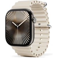 iWant Ocean remienok pre Apple Watch 42/41/40/38mm slonovinový - Remienky