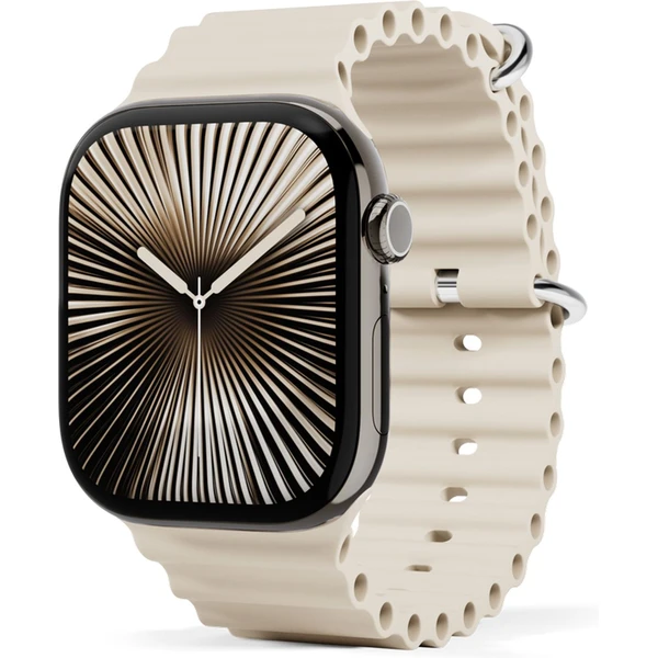 iWant Ocean remienok pre Apple Watch 42/41/40/38mm slonovinový - Remienky - Hlavný obrázok