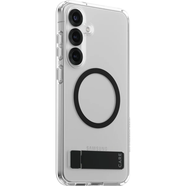 PanzerGlass® CARE kryt Samsung Galaxy S25+ číry/čierny Kickstand & QI - Puzdra - Hlavný obrázok