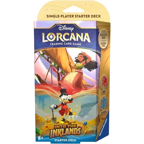 Disney Lorcana: Into the Inklands - Starter Deck Ruby & Sapphire - Disney Lorcana TCG - Hlavný obrázok