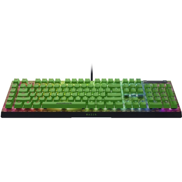 Razer BlackWidow V4 X Green Switch Minecraft Ed. herná klávesnica (US) čierna - Klávesnice - Obrázok G3QD000J01