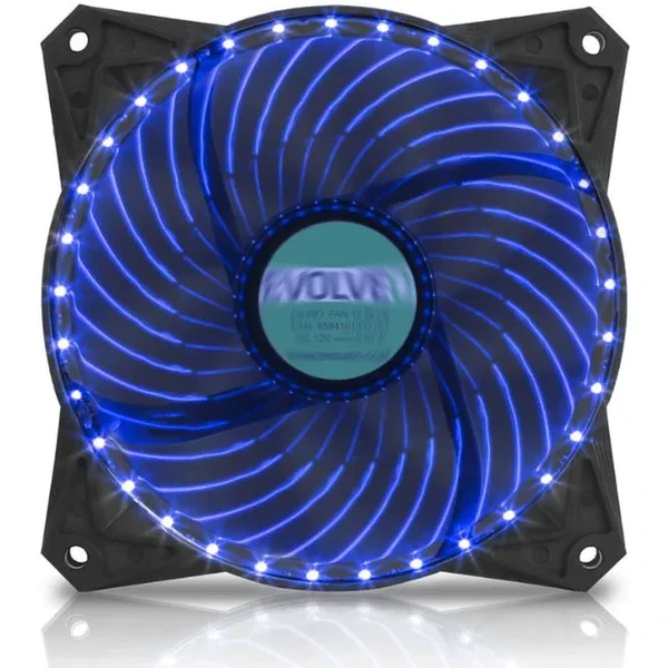 EVOLVEO 12L2BL ventilátor 120mm modrý - Ventilátory pre PC - Hlavný obrázok