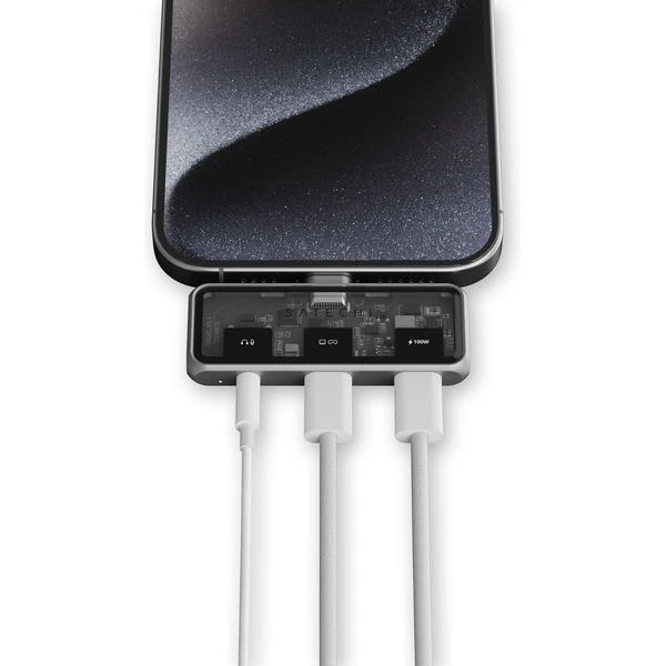 Satechi Mobile XR Hub s duálnym USB-C a audio portom vesmírne šedý - USB huby - Obrázok G4BF000O01