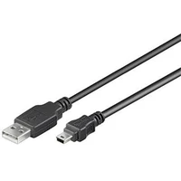 PremiumCord USB-A/MiniUSB-B kábel 2m čierny - Káble a redukcie
