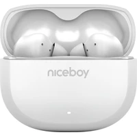 Niceboy Pins 4 bezdrôtové slúchadlá biela - Slúchadlá