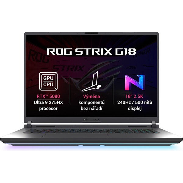 ASUS ROG Strix G18 (G815LW-NEBULA003W) sivý