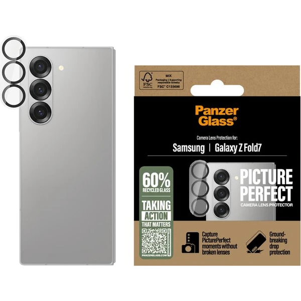 PanzerGlass® Camera Protector sklo Samsung Galaxy Z Fold7 - Ochranné fólie a sklo - Obrázok G4SE000K01