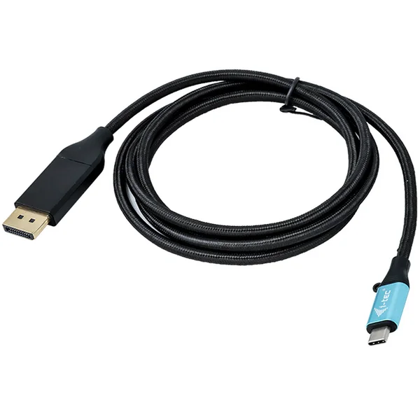 i-tec USB-C/DisplayPort kábel 4K 2m čierny - Káble a redukcie - Obrázok G4VV000501