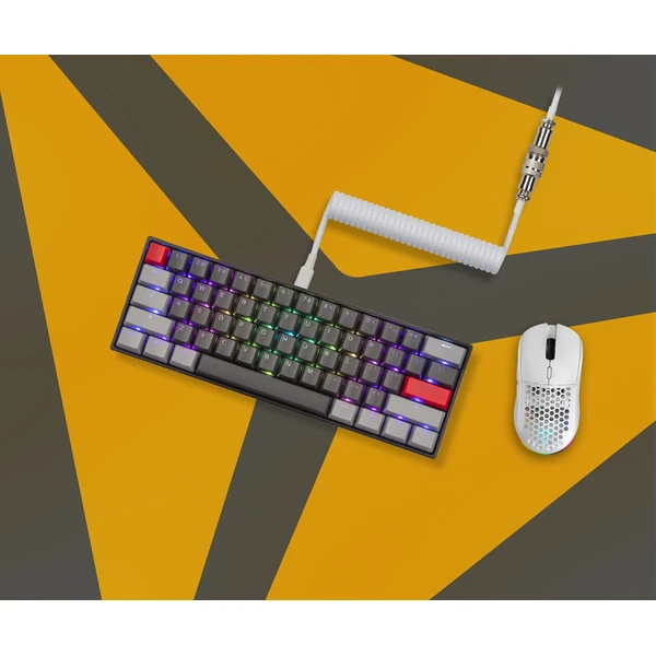 Yenkee YCU COIL WE krútený kábel USB-A/USB-C biely - Káble - Obrázok G5A4000N01