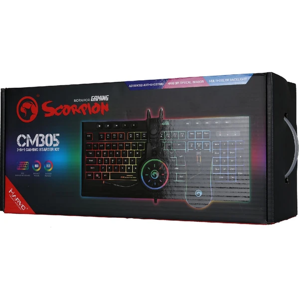Marvo CM305 RGB sada klávesnica s hernou myšou a slúchadlami (US) - Klávesnicové sety - Obrázok G5F2000O01