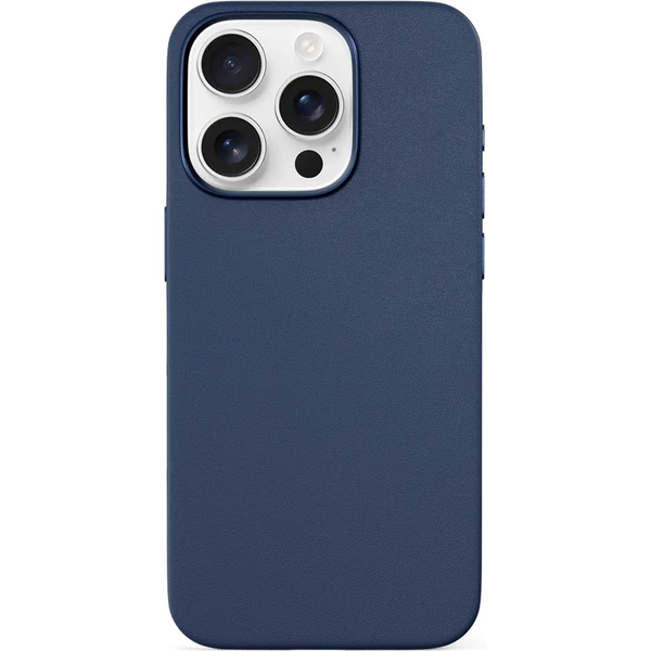 Epico Mag+ Leather kryt pre iPhone 16 Pro Max modrá - Puzdra - Hlavný obrázok