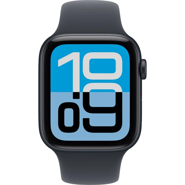 Apple Watch SE 3 (2025) 40mm Temne atramentový hliník s atramentovým športovým remienkom S/M - Inteligentné hodinky - Obrázok G5PH000K01