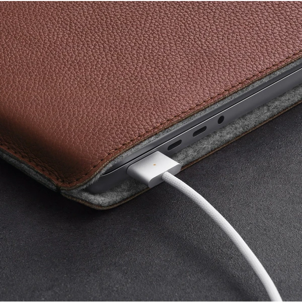 Woolnut kožené Sleeve púzdro pre 14" MacBook Pro hnedé - Puzdra - Obrázok G5SR100501