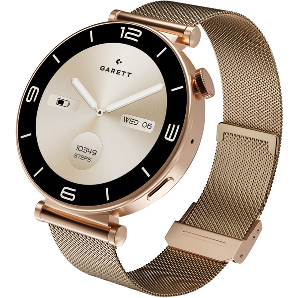 Garett Smartwatch ružovo zlatá oceľ - Inteligentné hodinky - Hlavný obrázok