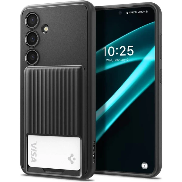 Spigen Liquid Slot kryt Samsung Galaxy S24+ matne čierny - Puzdra - Hlavný obrázok