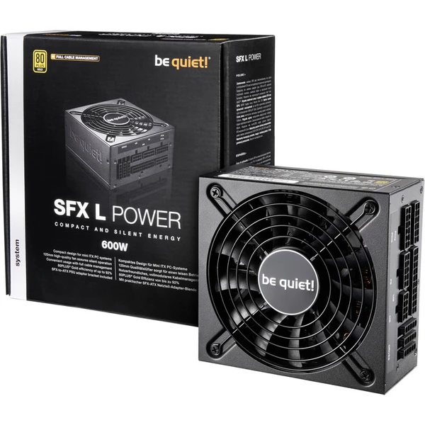 Be quiet! SFX L Power 600W - Zdroje - Obrázok G6D4700301