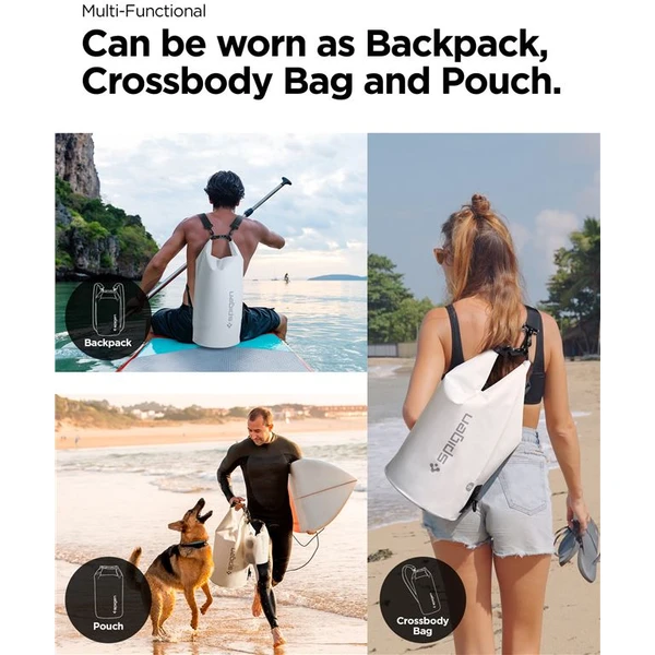 Spigen Aqua Shield WaterProof Dry Bag 20L + 2L A630 biely - Puzdra - Obrázok G6N5000701