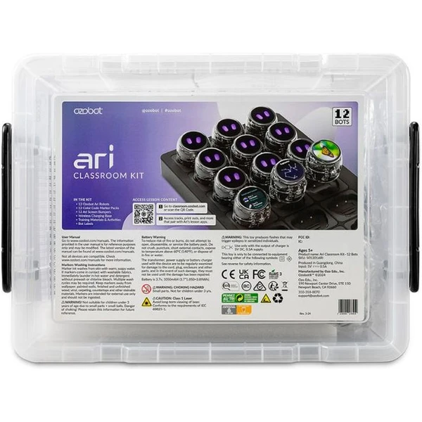 Ozobot Ari školská súprava, 12 ks - Roboty - Obrázok G6RF000P01