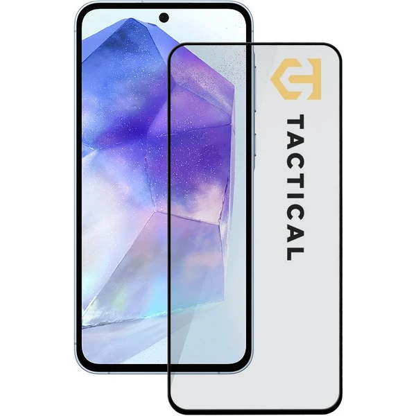 Tactical Glass Shield 5D sklo Samsung Galaxy A55 5G čierne - Ochranné fólie a sklo - Hlavný obrázok